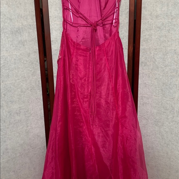 Blondie Nights hot pink prom dress - Picture 3 of 4